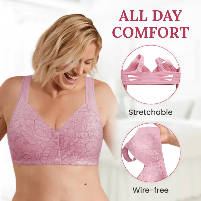 Wireless Lace Front Closure Bra: Stop Wrestling With Back Hooks