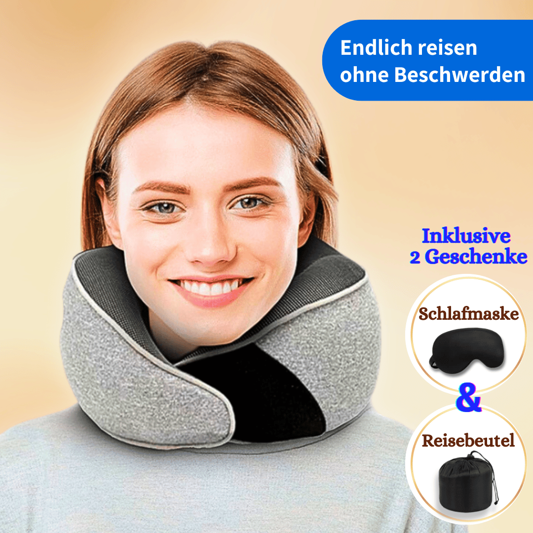 ReiseTraum "Deluxe" - Kopf-, Hals- & Nackenschutz für erholsames Reisen