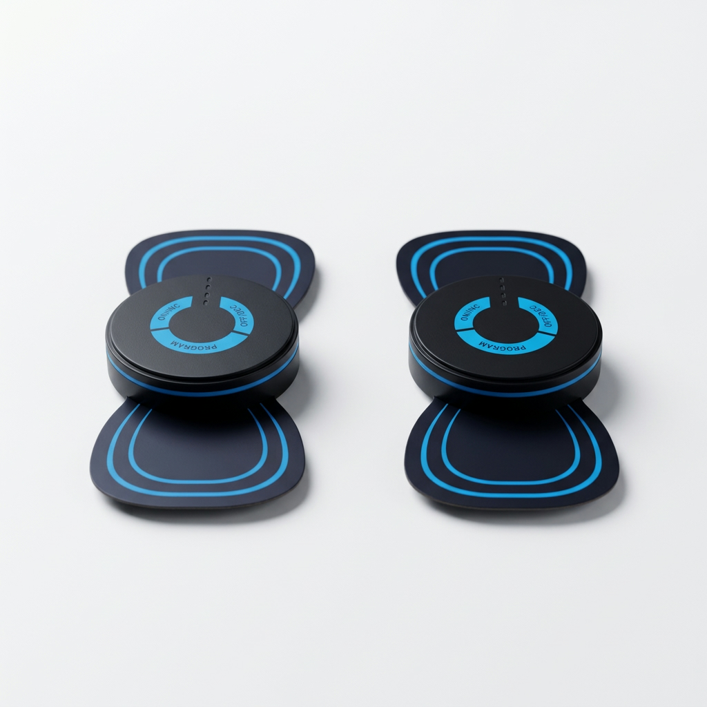 Two YUVY massagers with gel pads